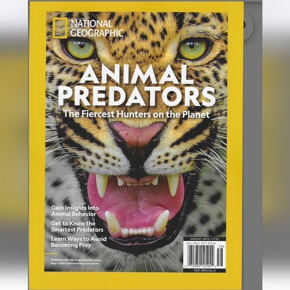 🆕️📒National Geographic Special Edition,  Animal Predators 2025
